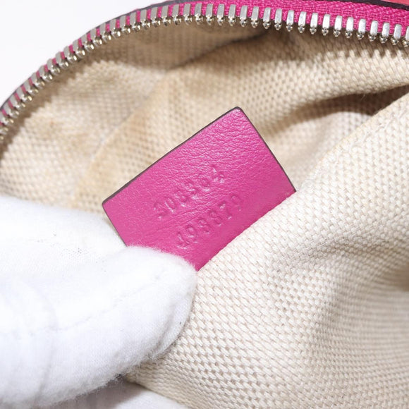 GUCCI Shoulder Bag Leather Pink Gold 308364 Auth 209533A