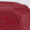 GUCCI Shoulder Bag Leather Pink Gold 308364 Auth 209533A-3