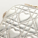 Christian Dior Chain Shoulder Pouch Leather 2way Gold Auth 209536M-18