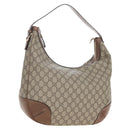 GUCCI GG Supreme Shoulder Bag PVC Beige Gold 309618 Auth 209537A-1