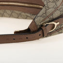 GUCCI GG Supreme Shoulder Bag PVC Beige Gold 309618 Auth 209537A-11