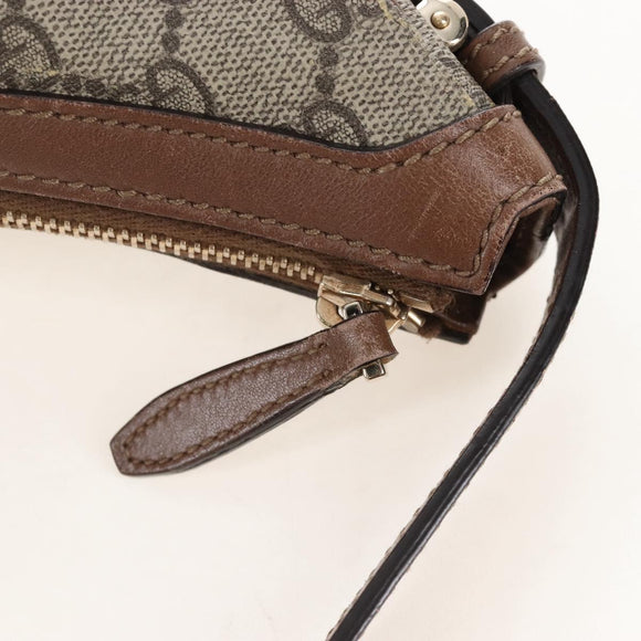 GUCCI GG Supreme Shoulder Bag PVC Beige Gold 309618 Auth 209537A