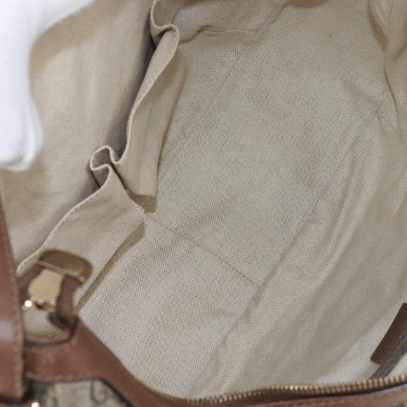 GUCCI GG Supreme Shoulder Bag PVC Beige Gold 309618 Auth 209537A