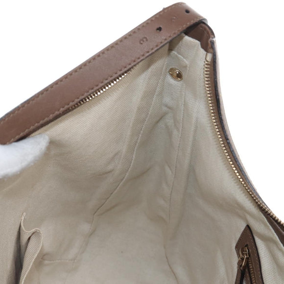 GUCCI GG Supreme Shoulder Bag PVC Beige Gold 309618 Auth 209537A