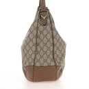 GUCCI GG Supreme Shoulder Bag PVC Beige Gold 309618 Auth 209537A-3