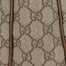 GUCCI GG Supreme Shoulder Bag PVC Beige Gold 309618 Auth 209537A-5