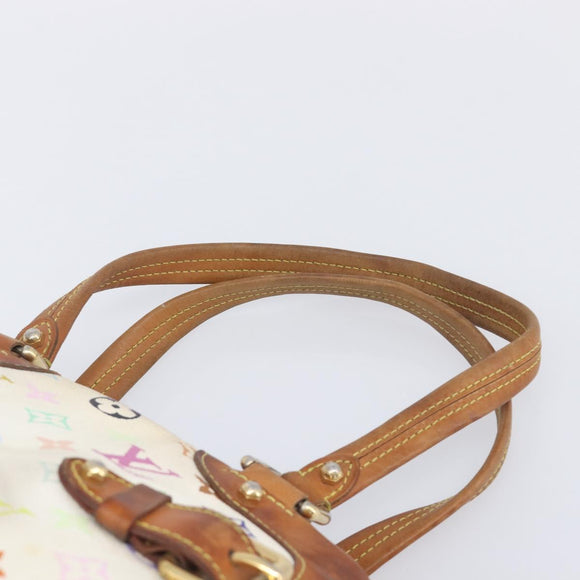 LOUIS VUITTON Monogram Multicolor Claudia Hand Bag White M40193 LV Auth 209541
