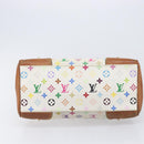 LOUIS VUITTON Monogram Multicolor Claudia Hand Bag White M40193 LV Auth 209541-11