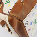 LOUIS VUITTON Monogram Multicolor Claudia Hand Bag White M40193 LV Auth 209541-15