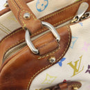 LOUIS VUITTON Monogram Multicolor Claudia Hand Bag White M40193 LV Auth 209541-18
