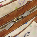 LOUIS VUITTON Monogram Multicolor Claudia Hand Bag White M40193 LV Auth 209541-19