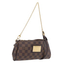 LOUIS VUITTON Damier Ebene Eva Shoulder Bag N55213 LV Auth 209542-1