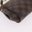 LOUIS VUITTON Damier Ebene Eva Shoulder Bag N55213 LV Auth 209542-14
