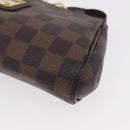 LOUIS VUITTON Damier Ebene Eva Shoulder Bag N55213 LV Auth 209542-15