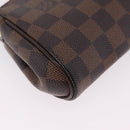 LOUIS VUITTON Damier Ebene Eva Shoulder Bag N55213 LV Auth 209542-16