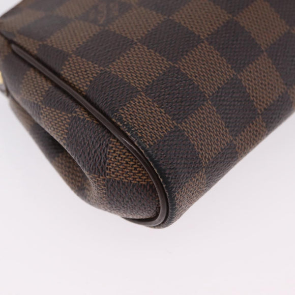 LOUIS VUITTON Damier Ebene Eva Shoulder Bag N55213 LV Auth 209542