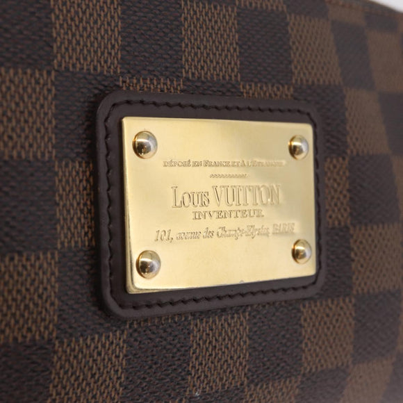 LOUIS VUITTON Damier Ebene Eva Shoulder Bag N55213 LV Auth 209542