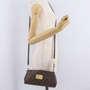 LOUIS VUITTON Damier Ebene Eva Shoulder Bag N55213 LV Auth 209542-26