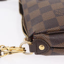 LOUIS VUITTON Damier Ebene Eva Shoulder Bag N55213 LV Auth 209542-7