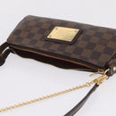 LOUIS VUITTON Damier Ebene Eva Shoulder Bag N55213 LV Auth 209542-8