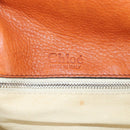 Chloe Paddington Hand Bag Leather Orange Gold Silver Auth 209544V-19