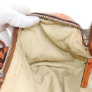 Chloe Paddington Hand Bag Leather Orange Gold Silver Auth 209544V-23