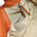 Chloe Paddington Hand Bag Leather Orange Gold Silver Auth 209544V-25