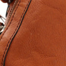 Chloe Paddington Hand Bag Leather Orange Gold Silver Auth 209544V-7