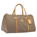 GUCCI Micro GG Supreme Boston Bag PVC Beige Gold 012 067 0027 Auth 209545A-1