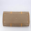 GUCCI Micro GG Supreme Boston Bag PVC Beige Gold 012 067 0027 Auth 209545A-12