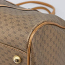 GUCCI Micro GG Supreme Boston Bag PVC Beige Gold 012 067 0027 Auth 209545A-13