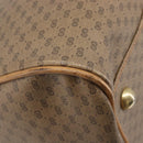 GUCCI Micro GG Supreme Boston Bag PVC Beige Gold 012 067 0027 Auth 209545A-16