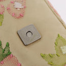 FENDI Mamma Baguette Shoulder Bag Leather Beige Silver 2624 Auth 209546SAM-23