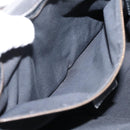 GUCCI GG Canvas Bamboo Shoulder Bag Black 124293 Auth 209550-19
