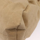 Bottega Veneta Shoulder Bag Paper Leather Beige Auth 209552V-11