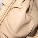 Bottega Veneta Shoulder Bag Paper Leather Beige Auth 209552V-14