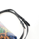 GUCCI GG Psychedelic Boston Bag PVC 2way Multicolor Silver 602619 Auth 209553M-14