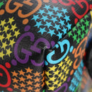 GUCCI GG Psychedelic Boston Bag PVC 2way Multicolor Silver 602619 Auth 209553M-18