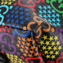 GUCCI GG Psychedelic Boston Bag PVC 2way Multicolor Silver 602619 Auth 209553M-19