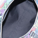 GUCCI GG Psychedelic Boston Bag PVC 2way Multicolor Silver 602619 Auth 209553M-22