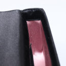 PRADA Hand Bag Satin Black Gold Tone Auth 209561M-19