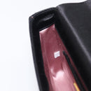 PRADA Hand Bag Satin Black Gold Tone Auth 209561M-20