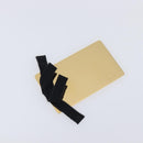 PRADA Hand Bag Satin Black Gold Tone Auth 209561M-23