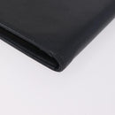 CHANEL Long Wallet Caviar Skin Black Gold Tone CC Auth 209562-11