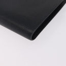 CHANEL Long Wallet Caviar Skin Black Gold Tone CC Auth 209562-12