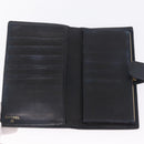 CHANEL Long Wallet Caviar Skin Black Gold Tone CC Auth 209562-14