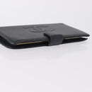 CHANEL Long Wallet Caviar Skin Black Gold Tone CC Auth 209562-6