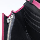 Miu Miu Matelasse Chain Shoulder Bag Leather Bordeaux Silver Auth 209567A-24