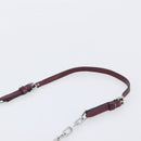 Miu Miu Matelasse Chain Shoulder Bag Leather Bordeaux Silver Auth 209567A-9