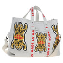 LOUIS VUITTON x NIGO LV Squared Trolley Tote Bag Leather M59366 Auth 209575SAM-1